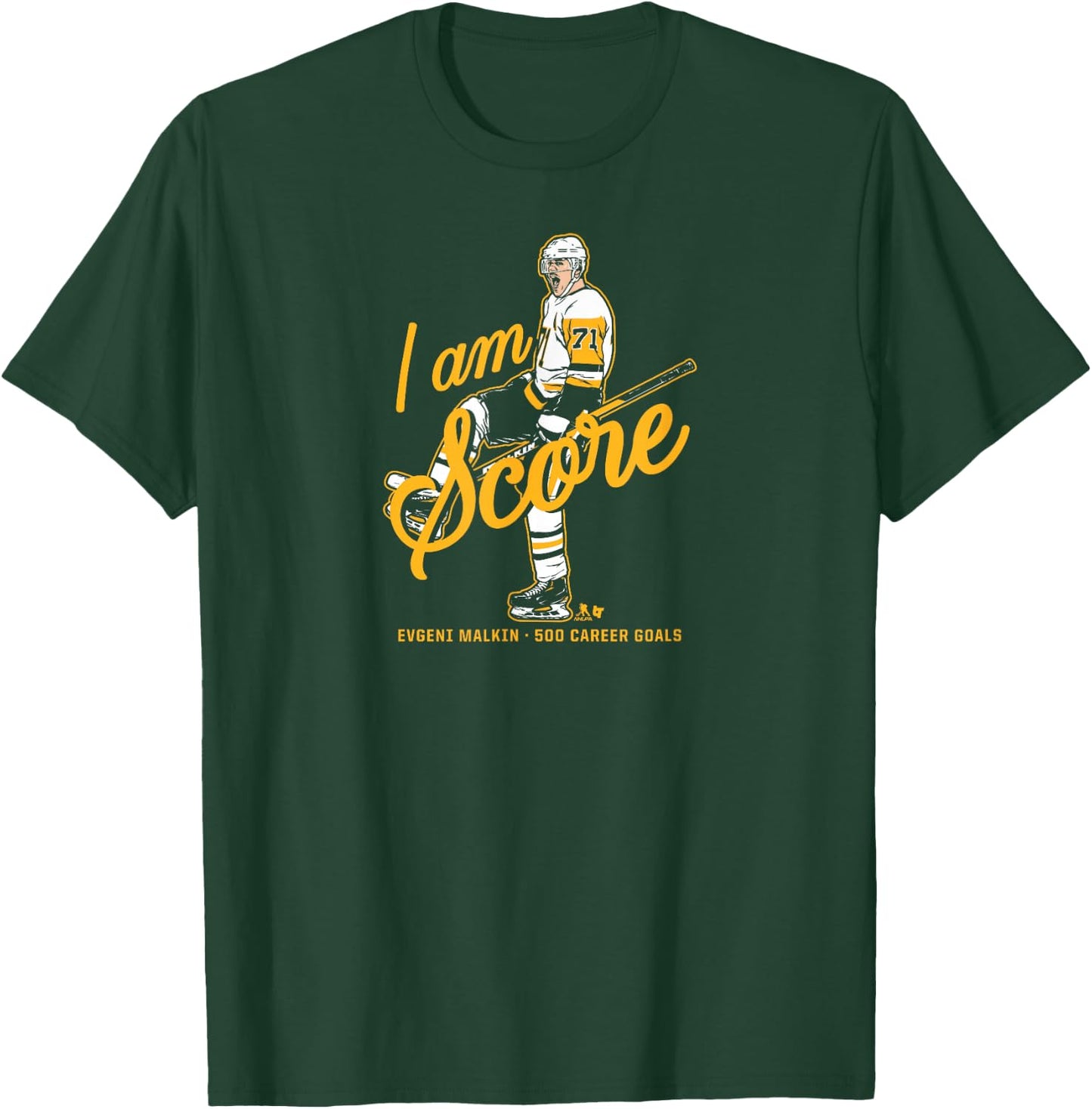 Evgeni Malkin - 500 Goals - Pittsburgh Hockey T-Shirt - T-Shirt | Forest
