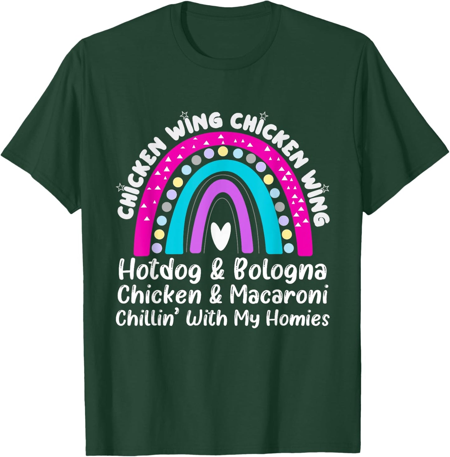 Viral Chicken Wing Chicken Wing Hot Dog Bologna Song lyric T-Shirt - T-Shirt | Forest