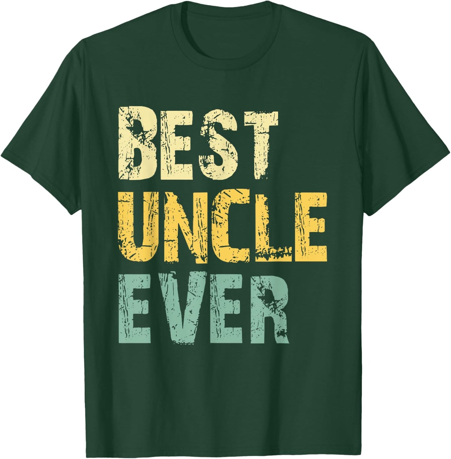 Best Uncle Ever Funny Vintage Retro T-Shirt - T-Shirt | Forest