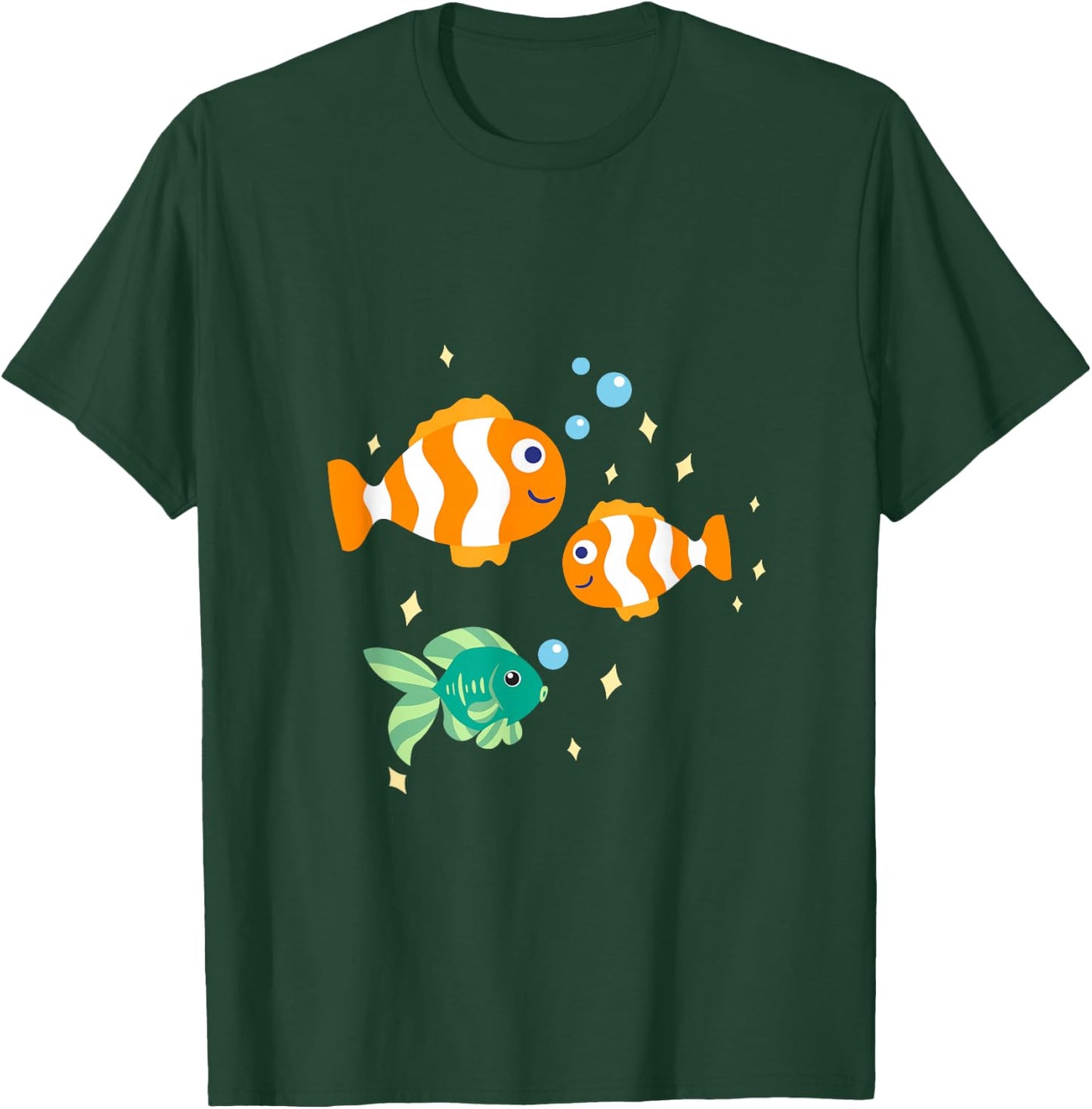 Unterwasserwelt mit Fischen und Meerestieren T-Shirt - T-Shirt | Forest