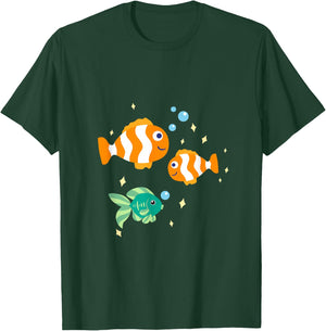 Unterwasserwelt mit Fischen und Meerestieren T-Shirt - T-Shirt | Forest
