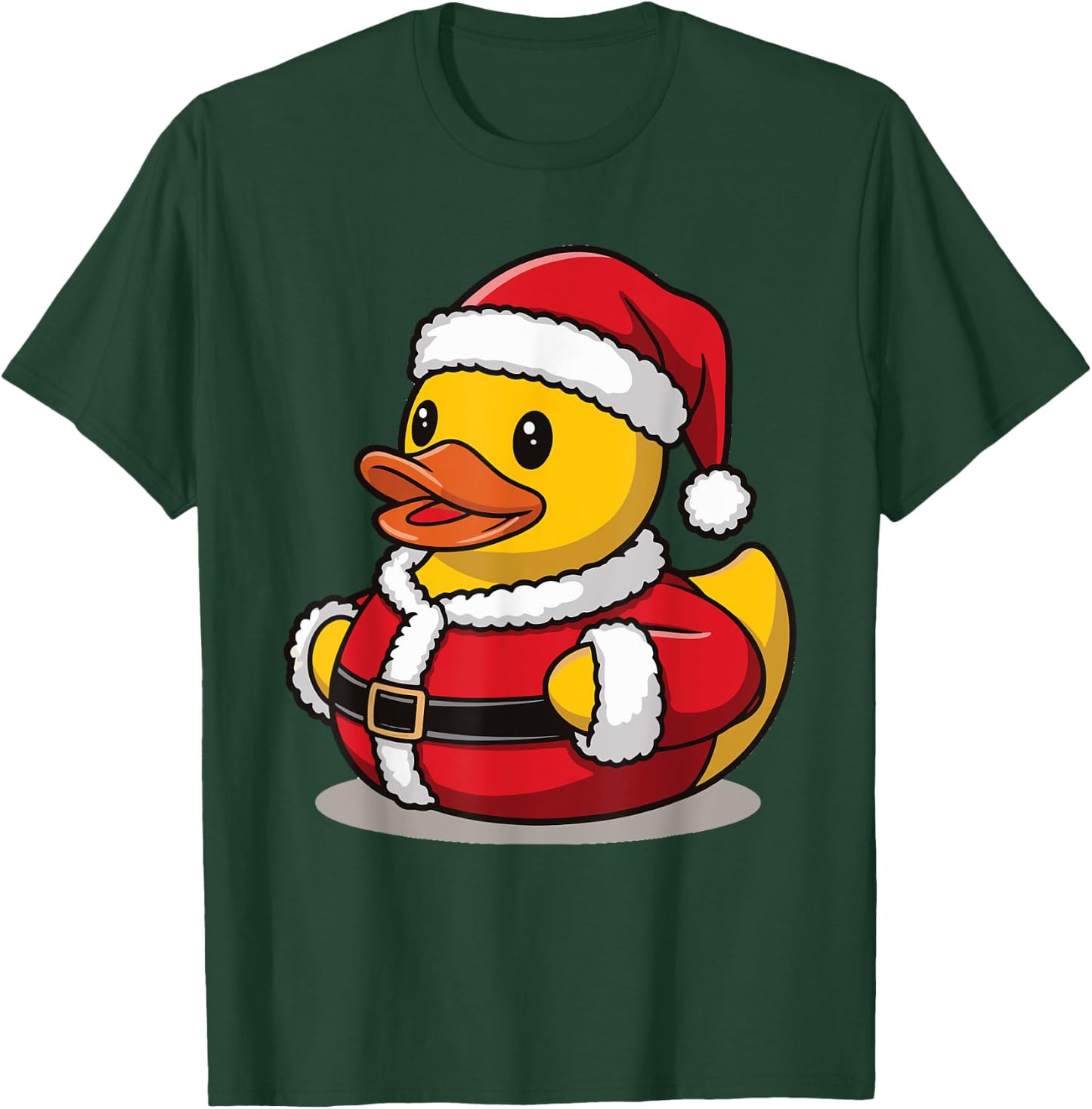 Adult Black Cartoon Holiday Winter Pull On 1 Count 0 Pockets Unique Design Short Sleeve Mandarin Collar Fitted Small T-Shirt - T-Shirt | Forest