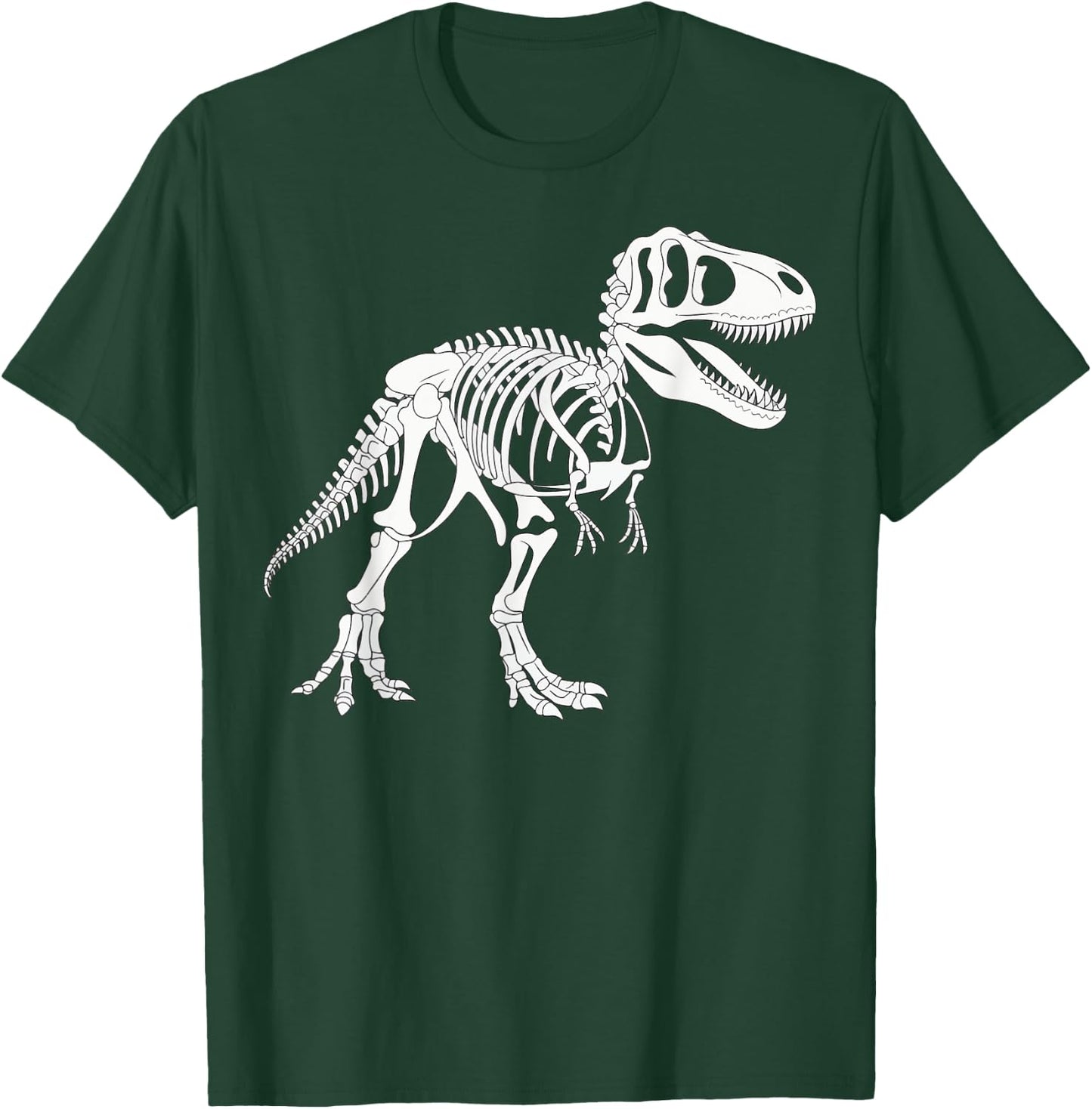 T-Rex Skeleton Dinosaur Museum Science Teacher T-Shirt - T-Shirt | Forest