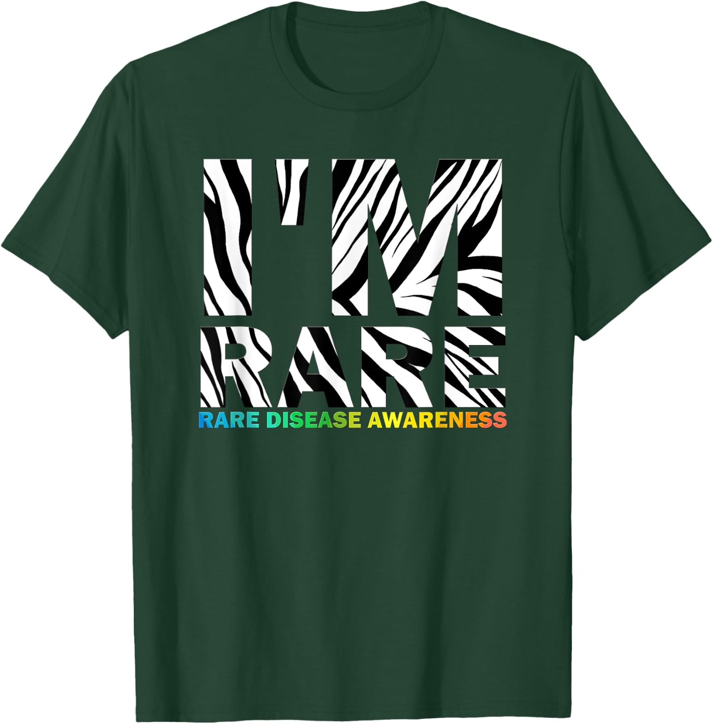 I'm Rare, zebra style for Rare disease awareness T-Shirt - T-Shirt | Forest