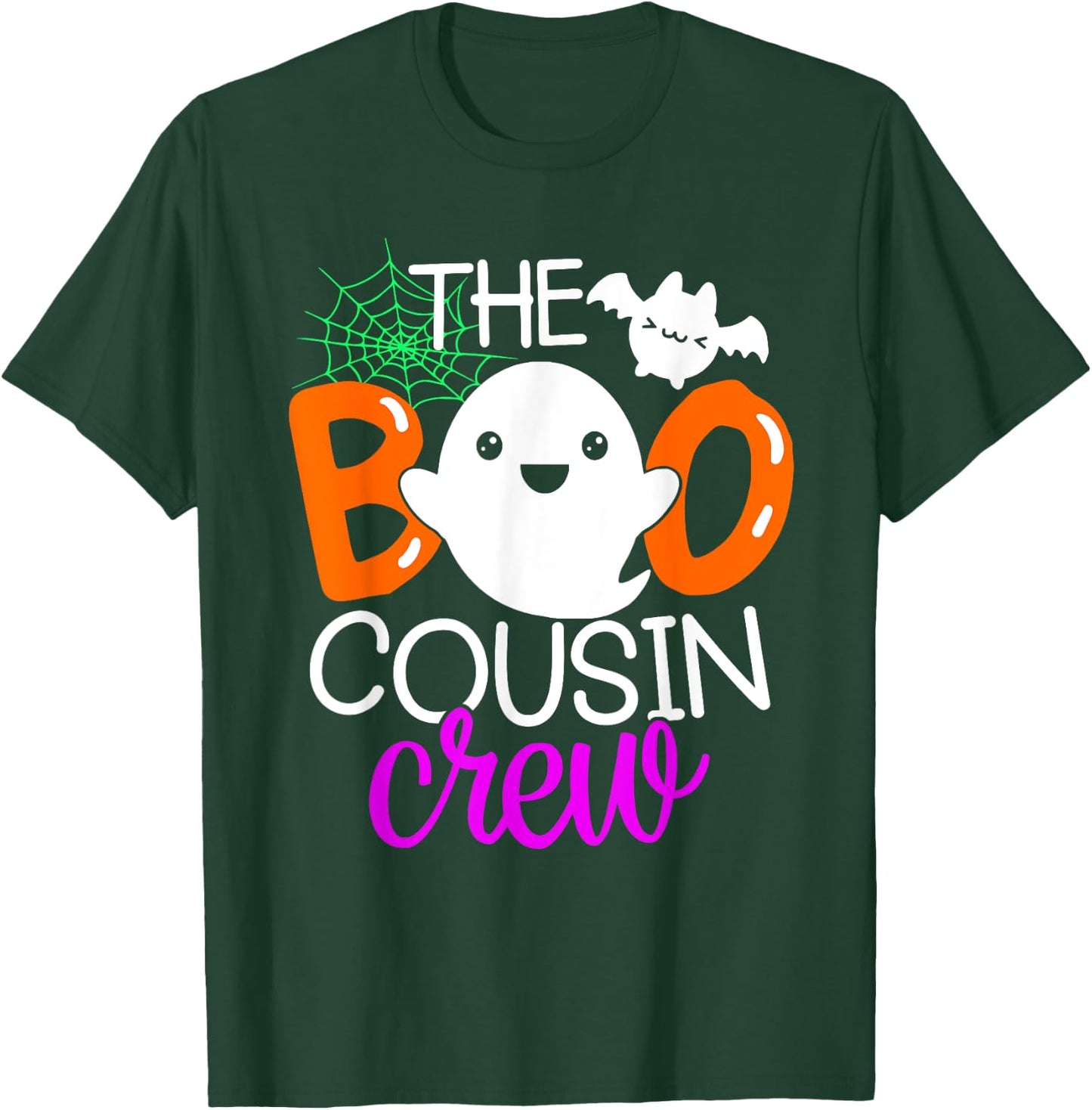 The Boo Cousin Crew Shirt Funny Ghost Halloween Costume T-Shirt - T-Shirt | Forest