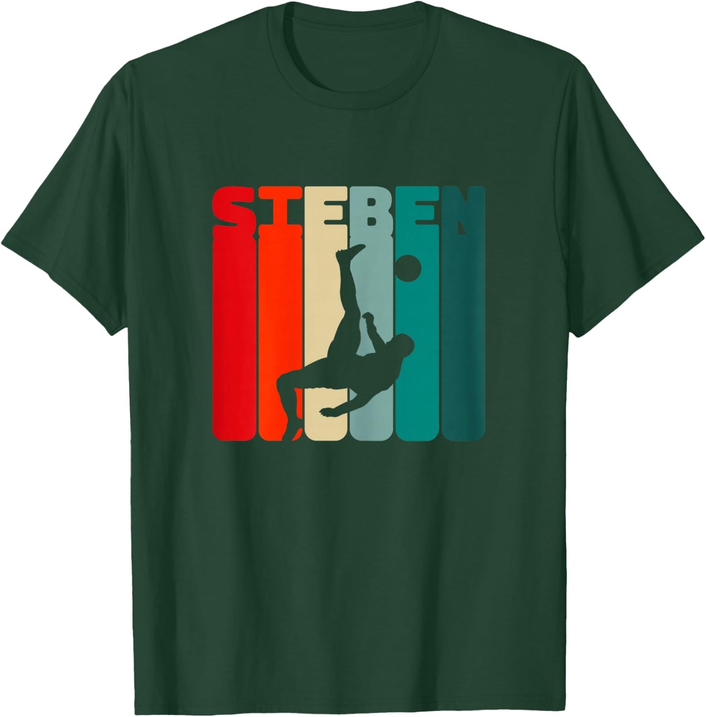 7. Geburtstag Fußballer 7 Jahre Fußball Jungs T-Shirt - T-Shirt | Forest