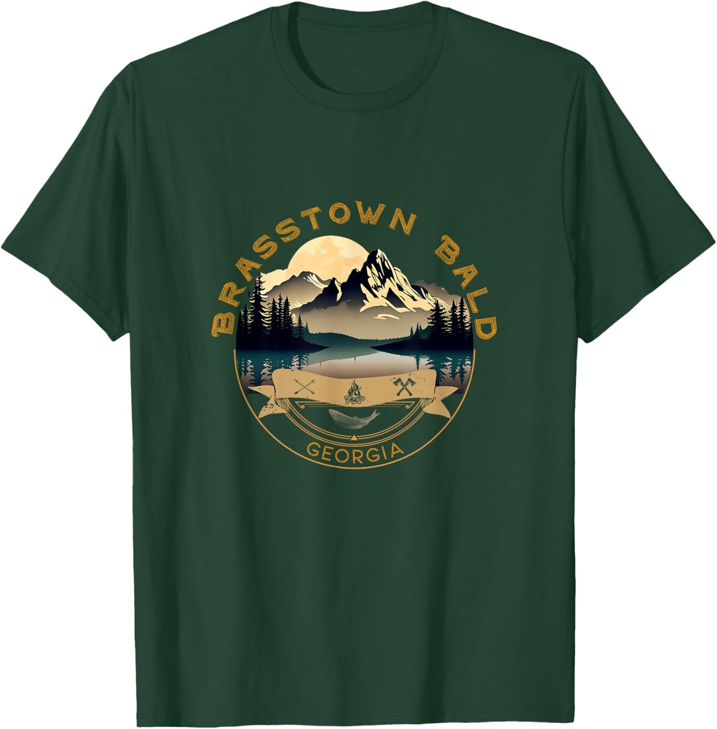 Brasstown Bald Vacation Apparel - Brasstown Bald Souvenir T-Shirt - T-Shirt | Forest