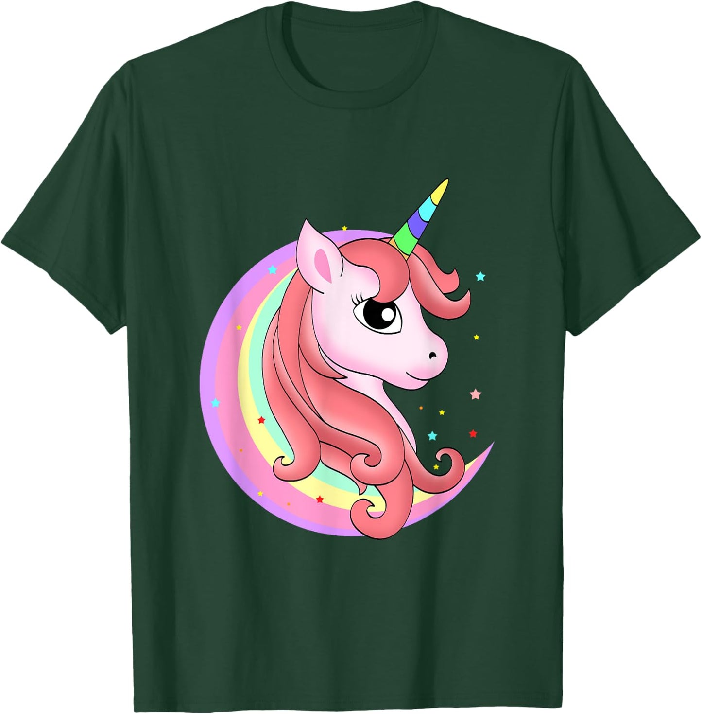 Magical Unicorn and a Rainbow - Unicorn T-Shirt - T-Shirt | Forest