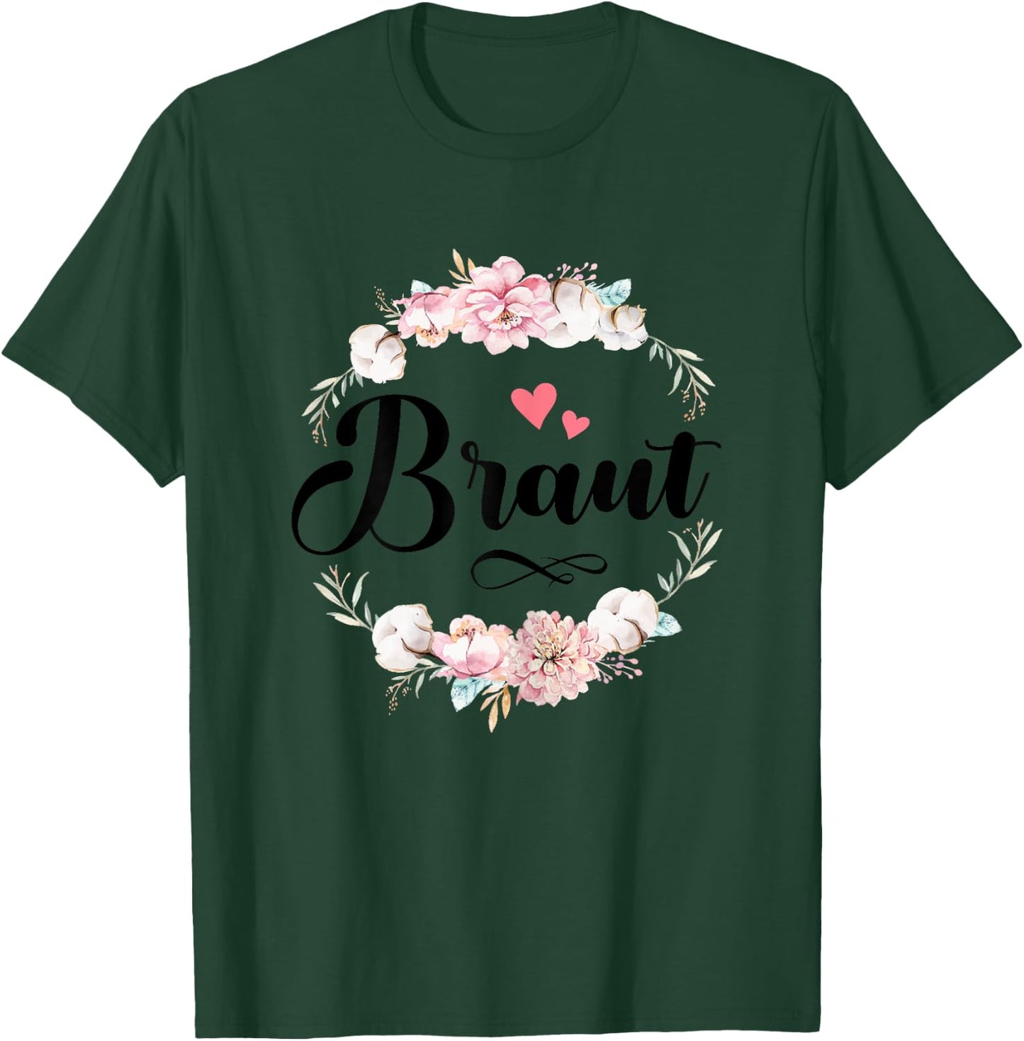JGA Braut Junggesellinnenabschied Weiß Frau Bride T-Shirt - T-Shirt | Forest