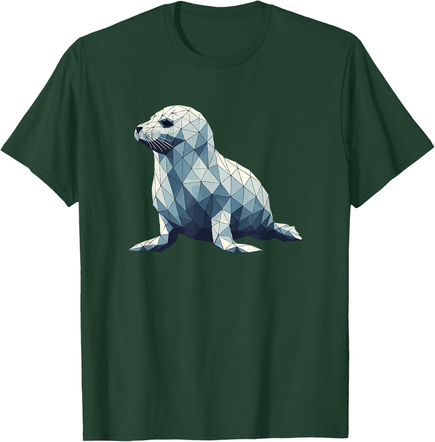 Geometric Art Baby Seal Seals T-Shirt - T-Shirt | Forest