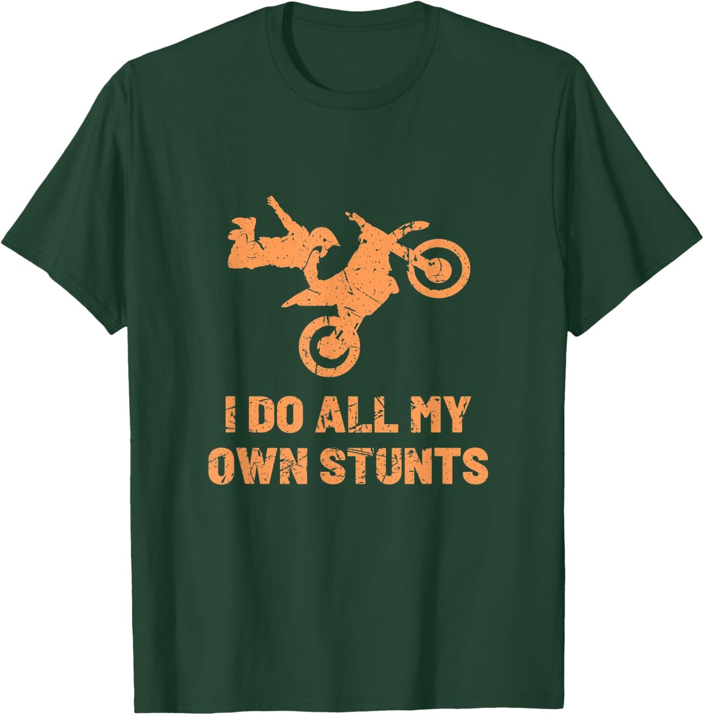 Funny Motorcycle Get Well Soon I Do All My Own Stunts T-Shirt - T-Shirt | Forest