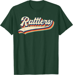 Rattlers School Sports Name Vintage Retro Gift T-Shirt - T-Shirt | Forest