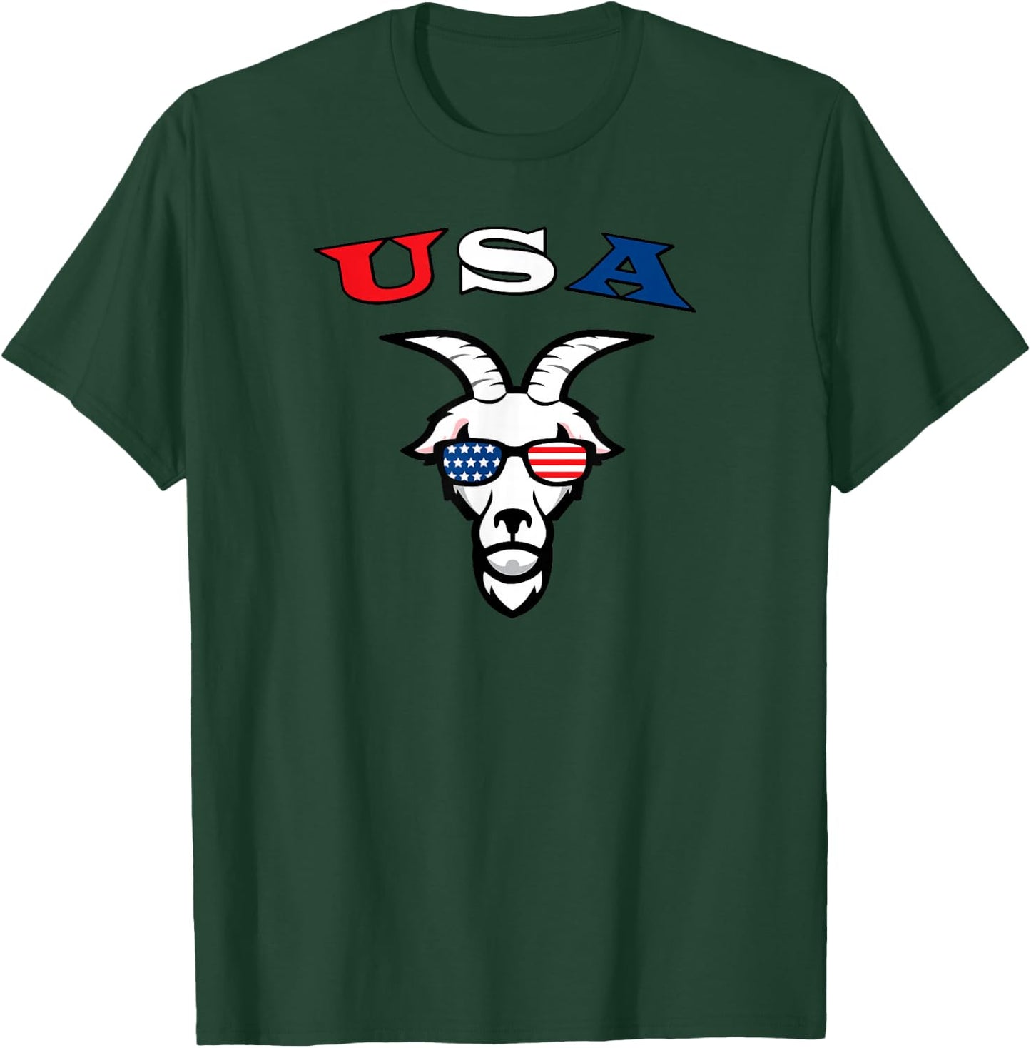 USA is the Goat T-Shirt - T-Shirt | Forest