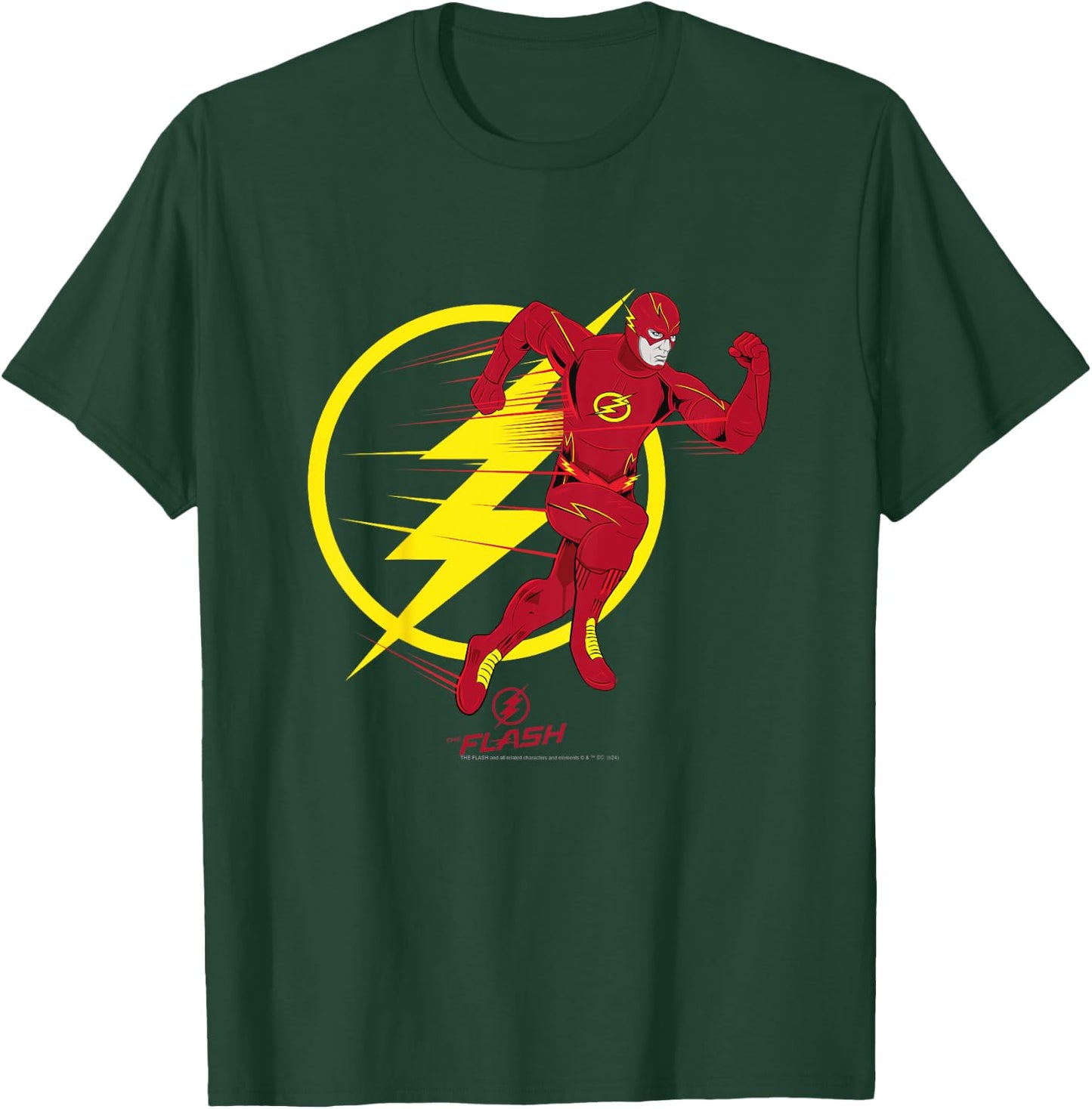 Kids The Flash Running Emblem Camiseta , Black, 2 T-Shirt - T-Shirt | Forest