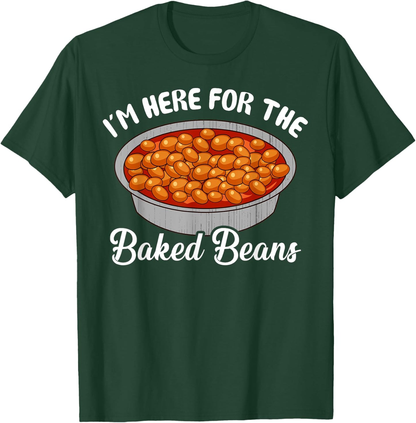 Bonafide Foodies Baked Beans Fourth of July -Adults Black Cotton Polyester Small T-Shirt - T-Shirt | Forest