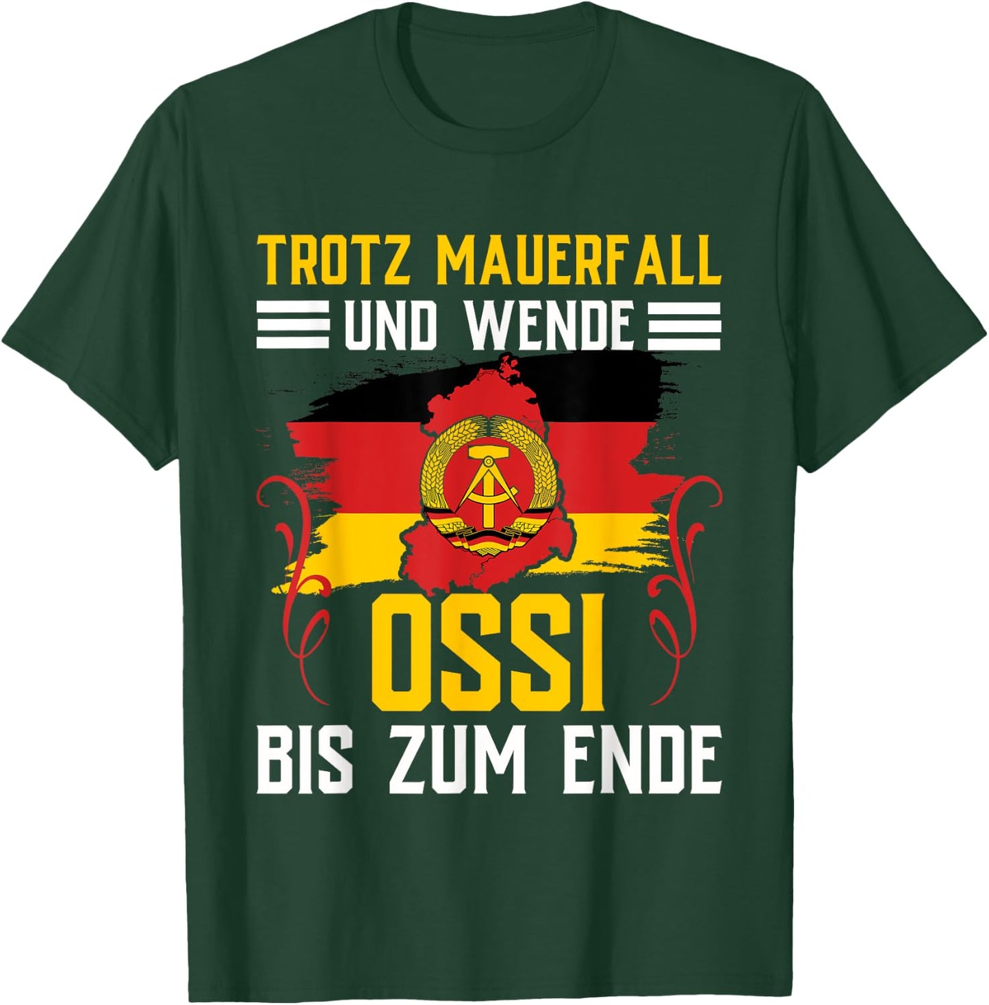 Ossi Gift Women DDR Men East Germany NVA East T-Shirt - T-Shirt | Forest
