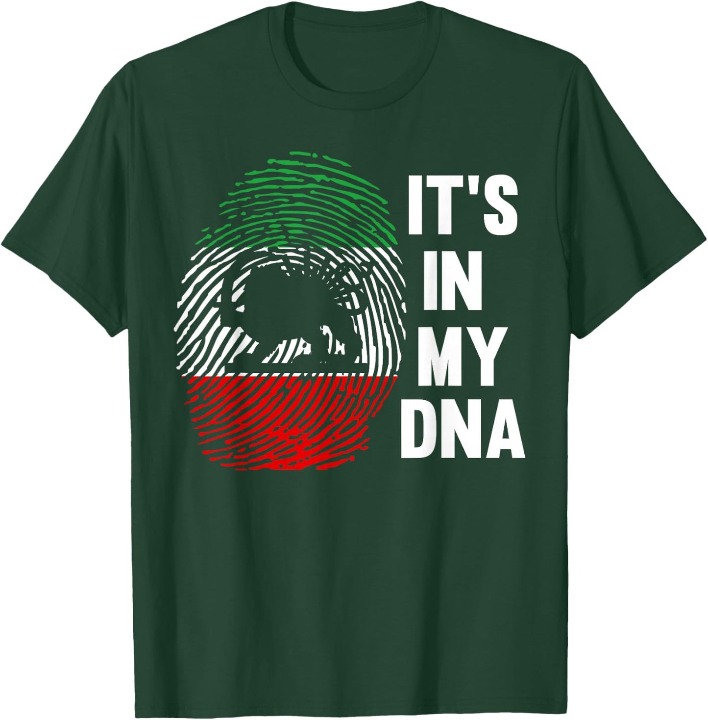 Persian Flag , black T-Shirt - T-Shirt | Forest