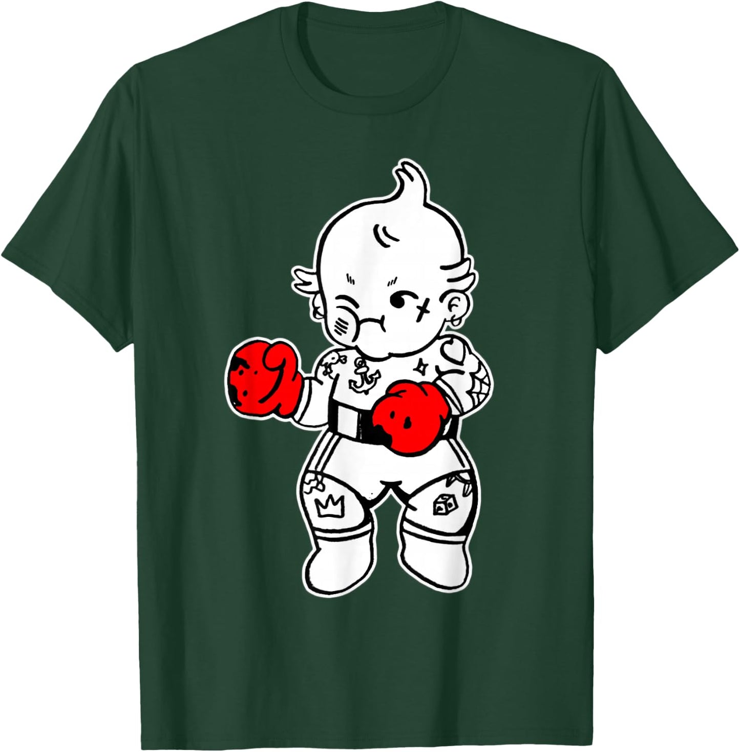 Urban Empyre Kewpie Baby Boxer , Small, Black T-Shirt - T-Shirt | Forest