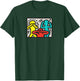 Keith Haring See Hear Speak Nothing Boses Artwork , blue T-Shirt - T-Shirt | Forest