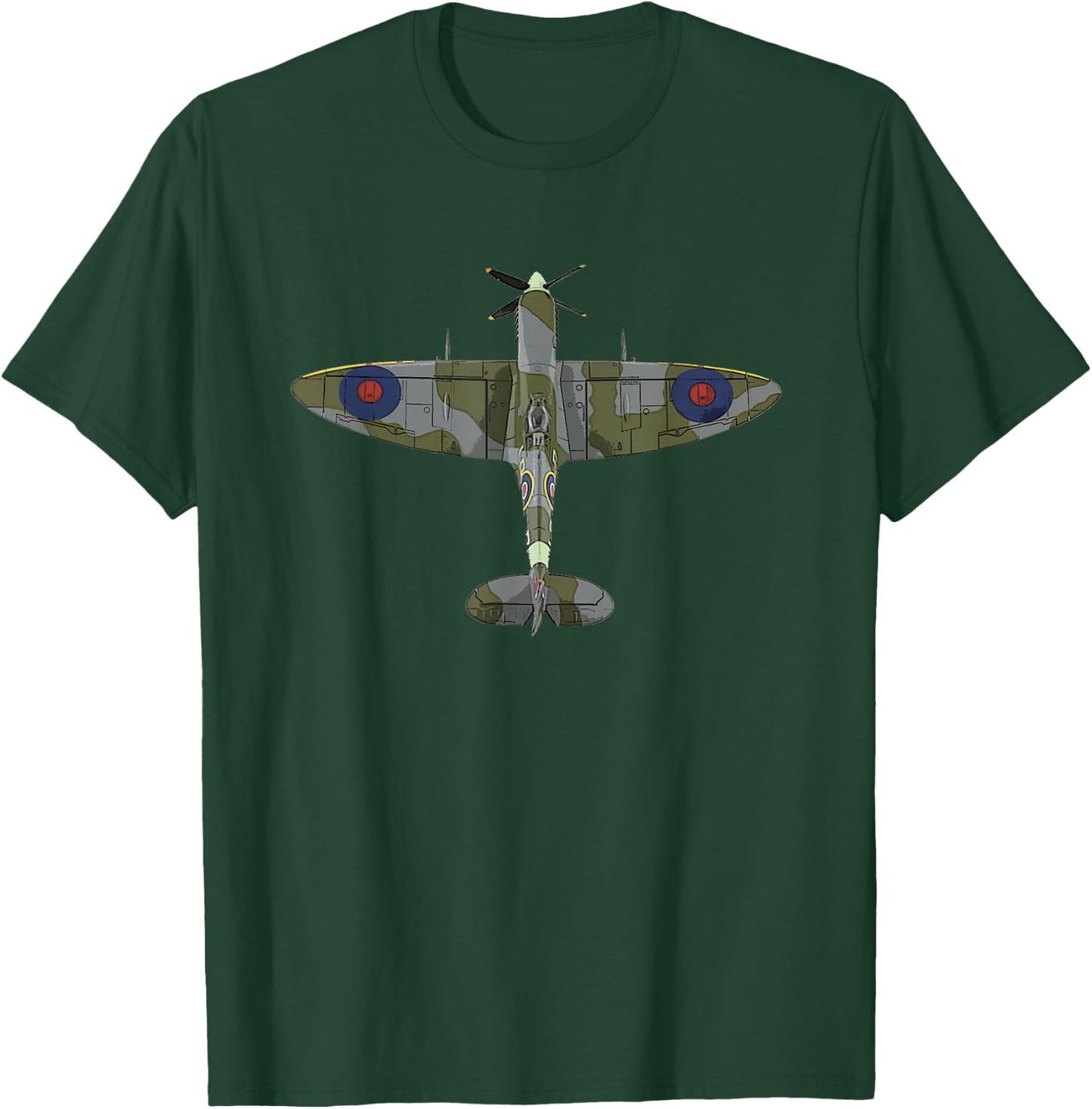 Cool - Spitfire Iconic British Airplane T-Shirt - T-Shirt | Forest