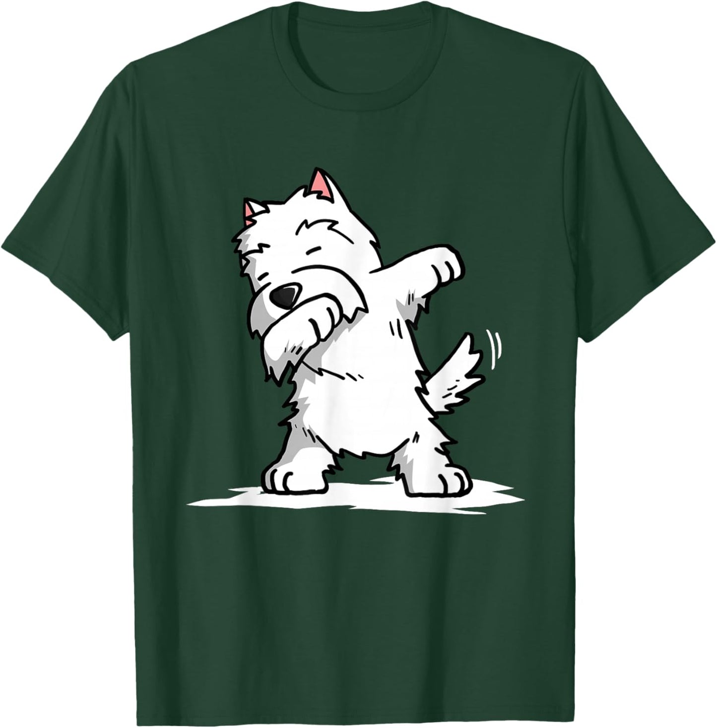 Dabbing Westie Funny West Highland White Terrier T-Shirt - T-Shirt | Forest