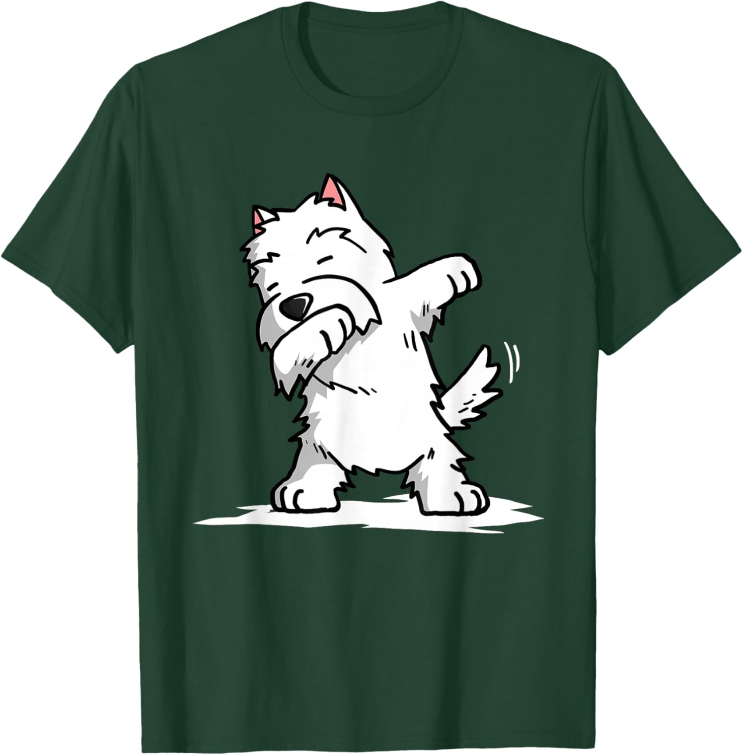 Dabbing Westie Funny West Highland White Terrier T-Shirt - T-Shirt | Forest