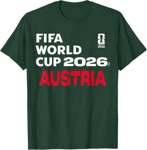 FIFA World CUP26 Österreich Blockbuchstaben