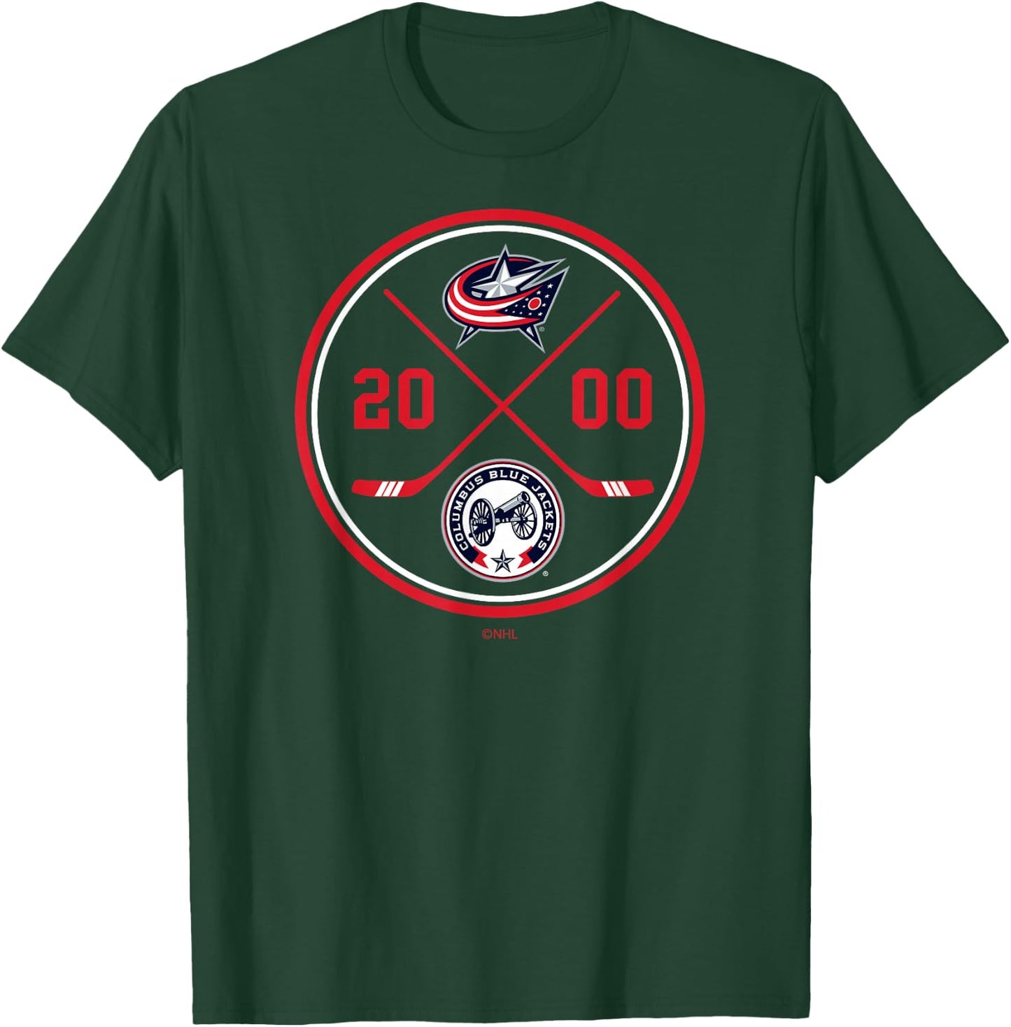 Columbus Blue Jackets Prize Officially Licensed T-Shirt - T-Shirt | Forest