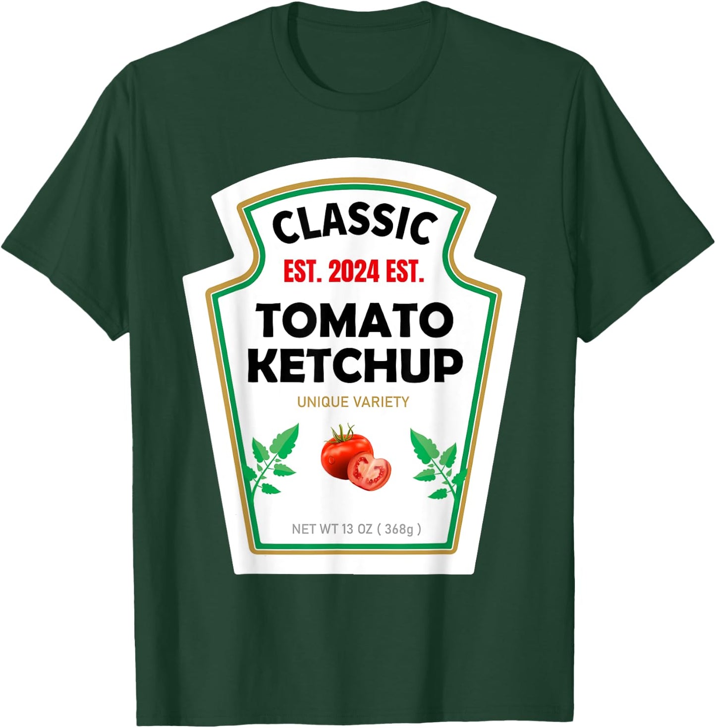 Red Ketchup DIY Costume Matching Couples Groups Halloween T-Shirt - T-Shirt | Forest