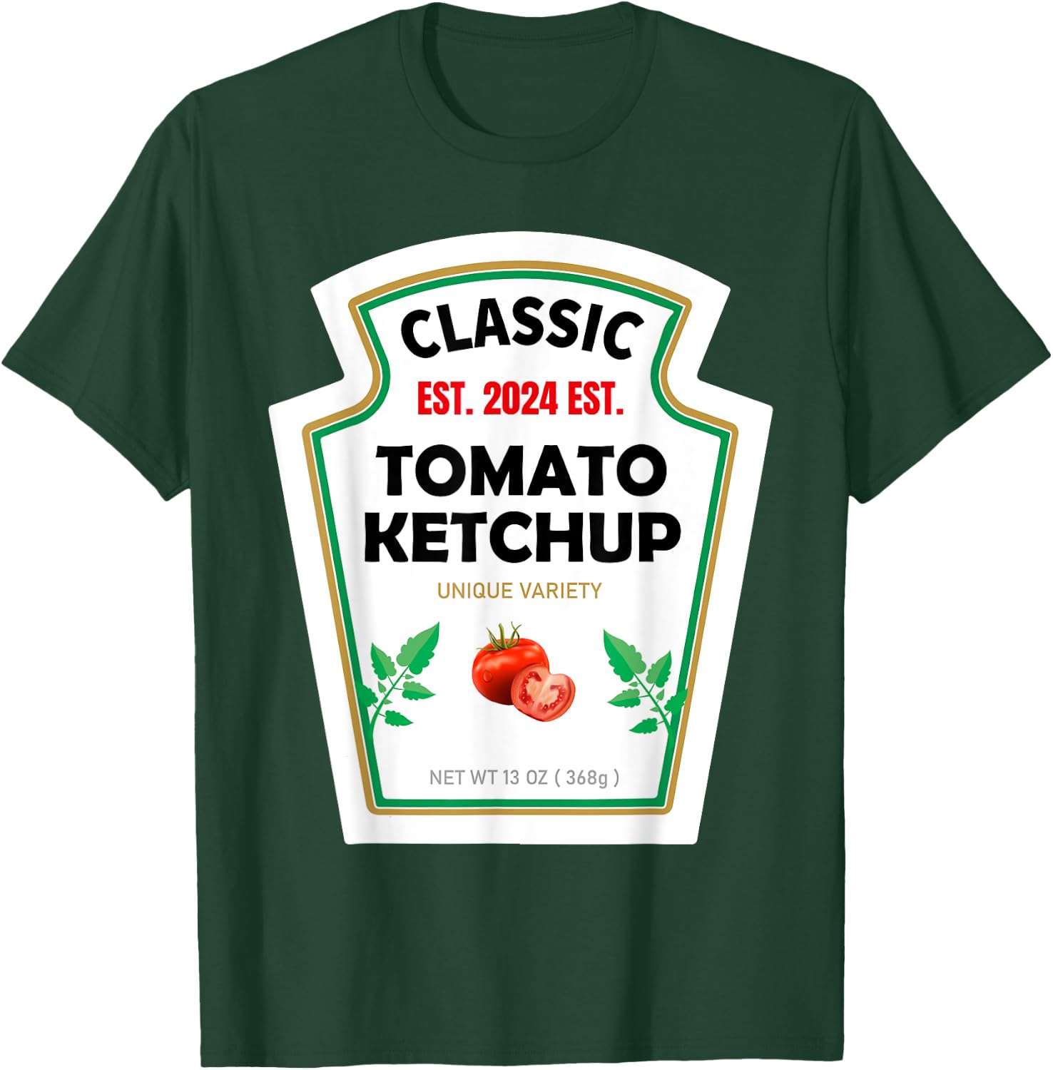 Red Ketchup DIY Costume Matching Couples Groups Halloween T-Shirt - T-Shirt | Forest