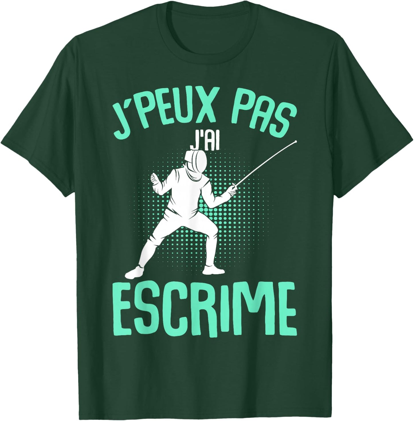 J´Peux Pas Je Ai Fencing Child Man , Black, S T-Shirt - T-Shirt | Forest