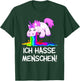 Ich Hasse Menschen Kotzendes Einhorn Unicorn Spaß Kostüm T-Shirt - T-Shirt | Forest