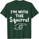 I'm With Squirrel Funny Halloween Costume Party Couples Men T-Shirt - T-Shirt | Forest