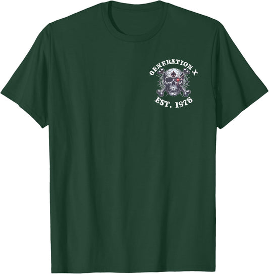 (2 Sided) Generation X EST 1976 Black Sheep of My Family T-Shirt - T-Shirt | Forest
