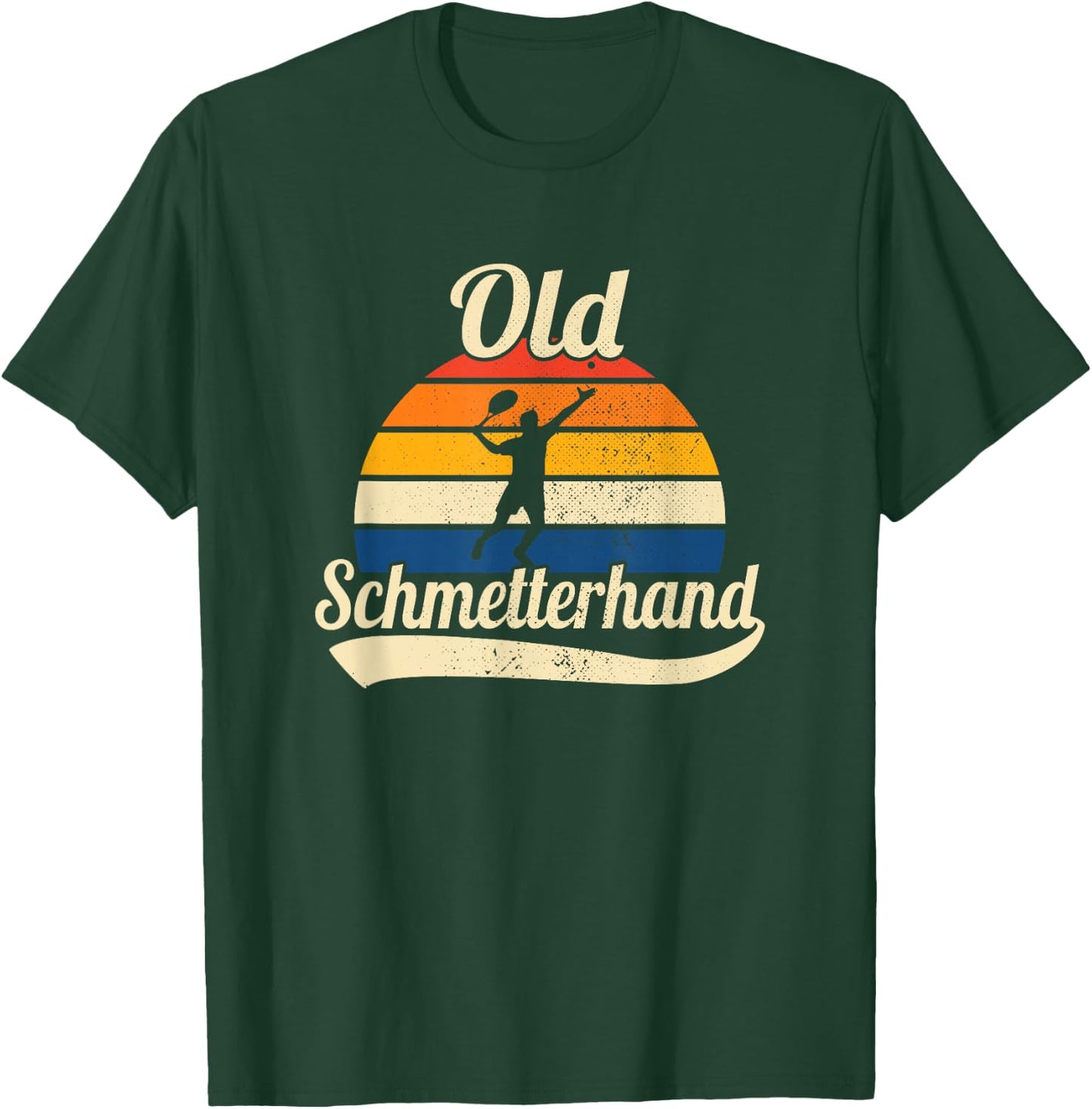 Old Butterfly Hand Retro Tennis , black T-Shirt - T-Shirt | Forest
