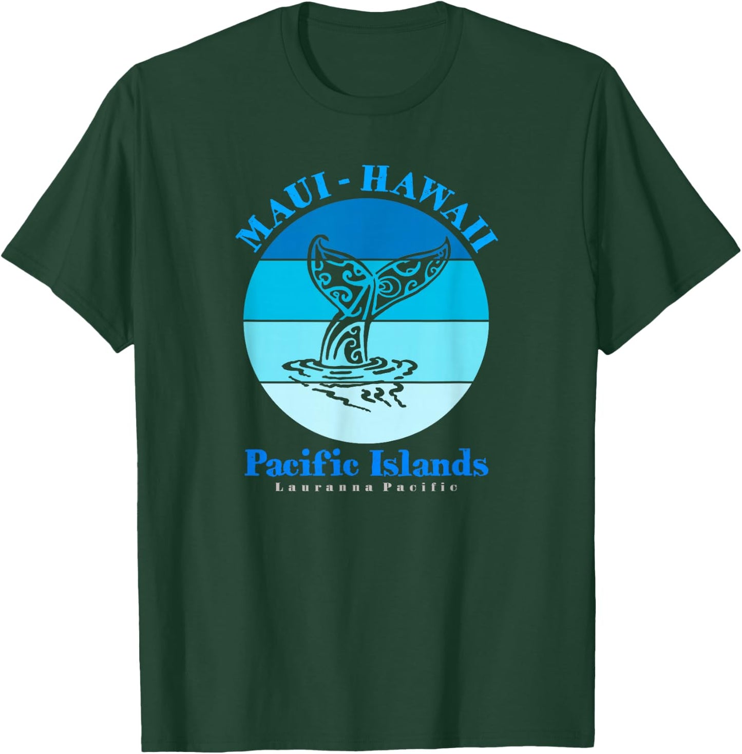 Maui Hawaii Ocean Whale Tail T-Shirt - T-Shirt | Forest
