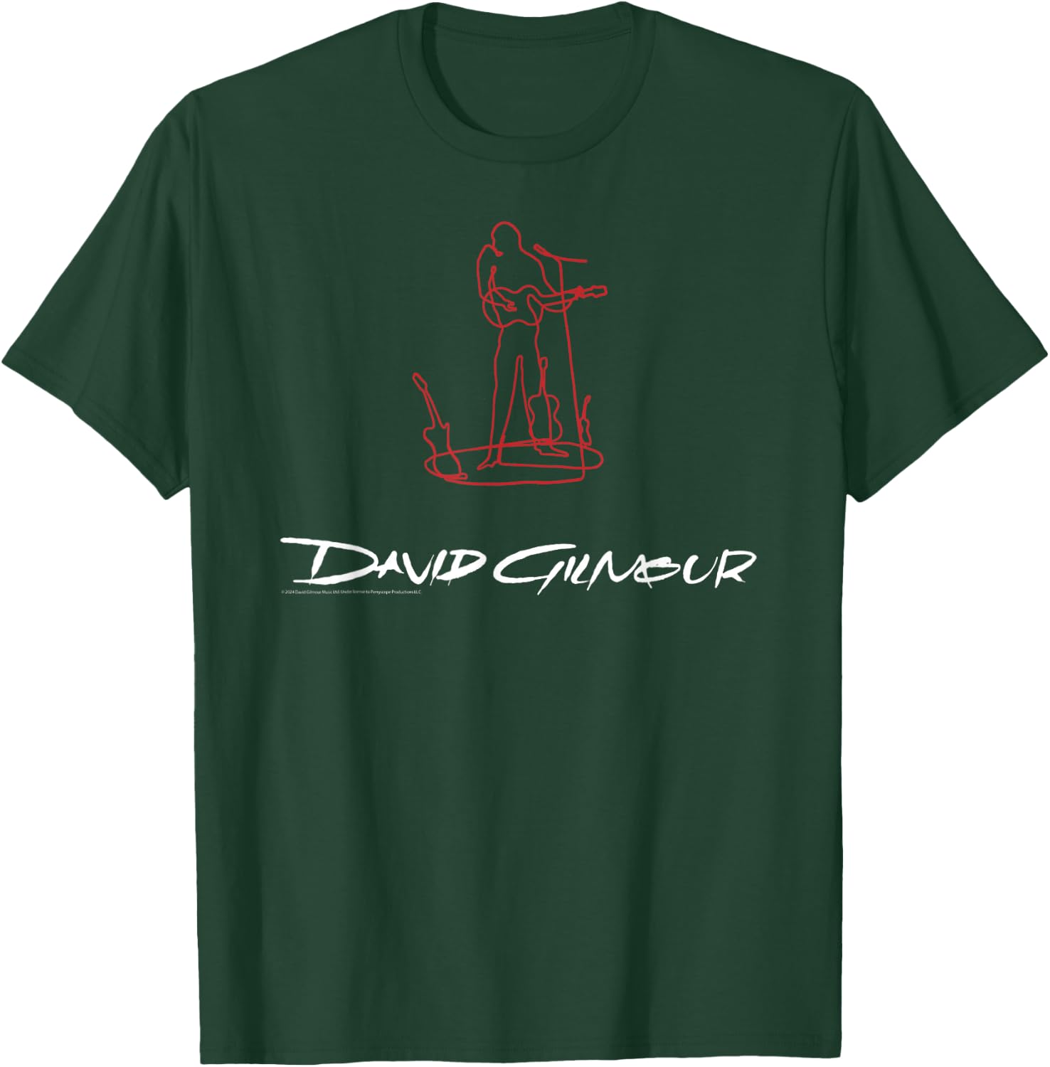 David Glimour Sketched Art White , Black, S T-Shirt - T-Shirt | Forest