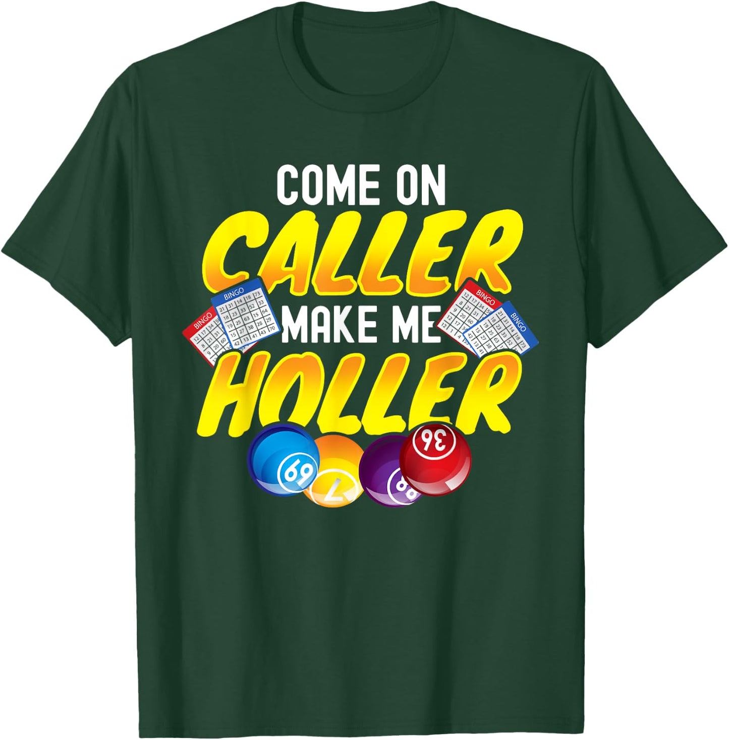Bingo Lottery Game Lucky Players T-Shirt - T-Shirt | Forest