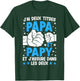 Je ai Deux Titres Papa et Papy Father's Day Grandpa , Black, S T-Shirt - T-Shirt | Forest