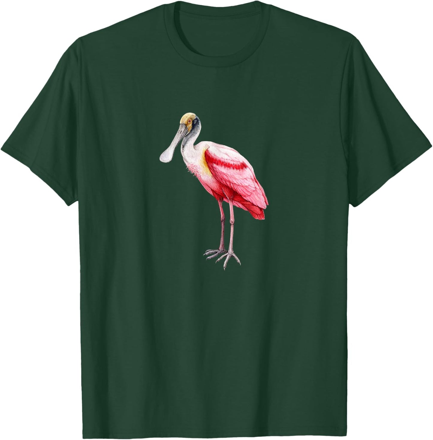 Roseate Spoonbill Ibis Wading Bird Pink Flamingo T-Shirt - T-Shirt | Forest