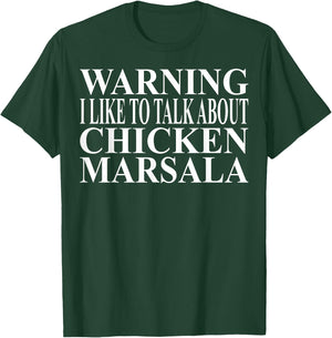Chicken Marsala Apparel | Unique Funny Chicken Lovers Design T-Shirt - T-Shirt | Forest