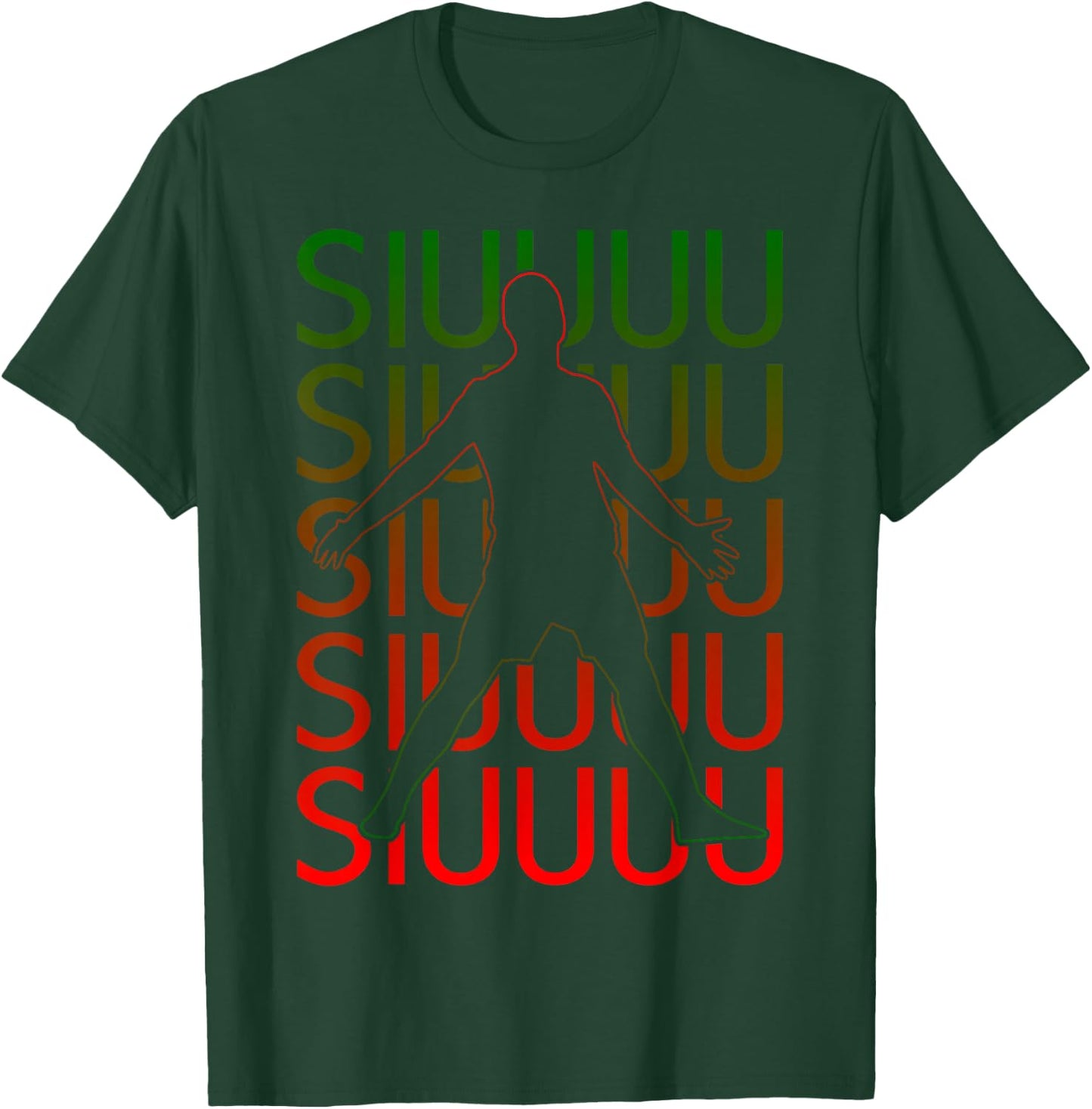 Siuuuu Lustiges Fußball-Geschenk für Fußballliebhaber, Fan, Kinder, Jungen T-Shirt - T-Shirt | Forest