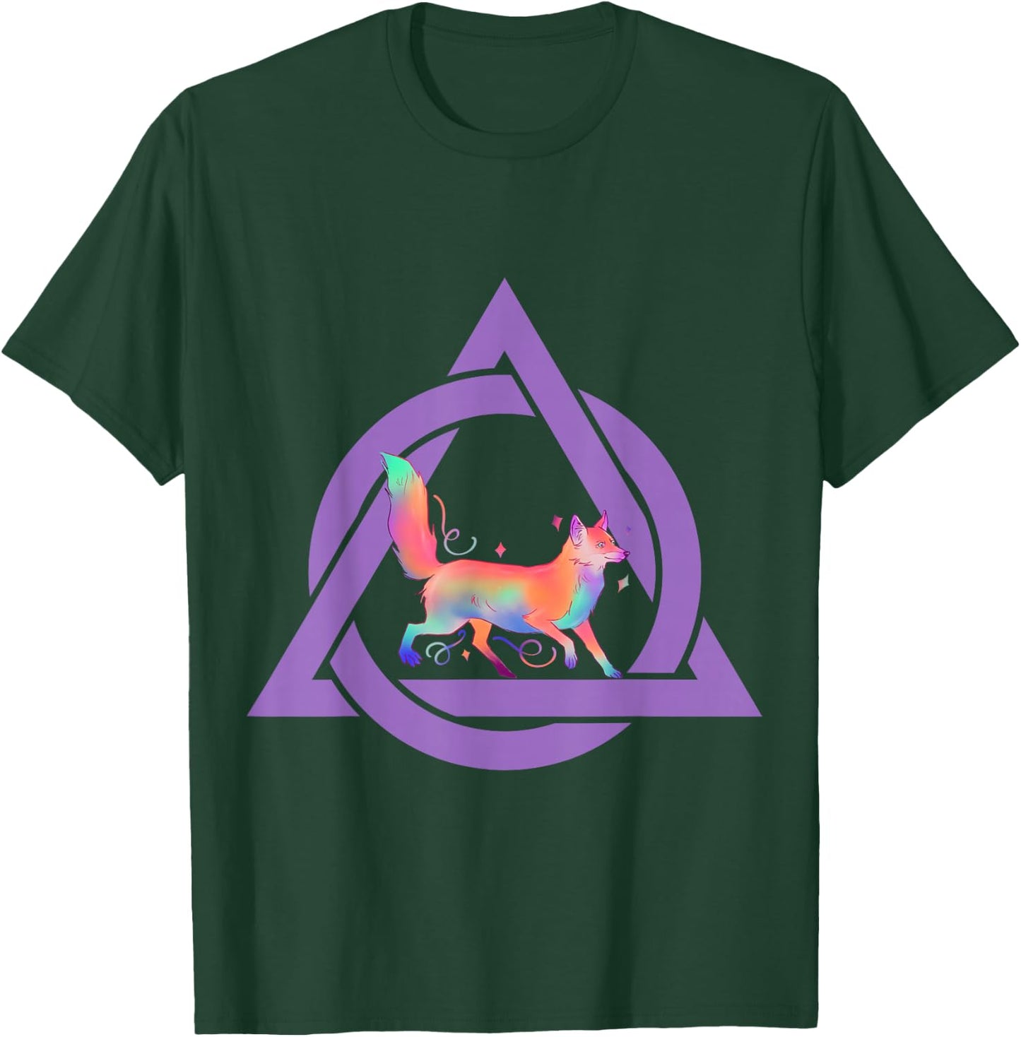Therian Wear Delta Fox , Black, S T-Shirt - T-Shirt | Forest
