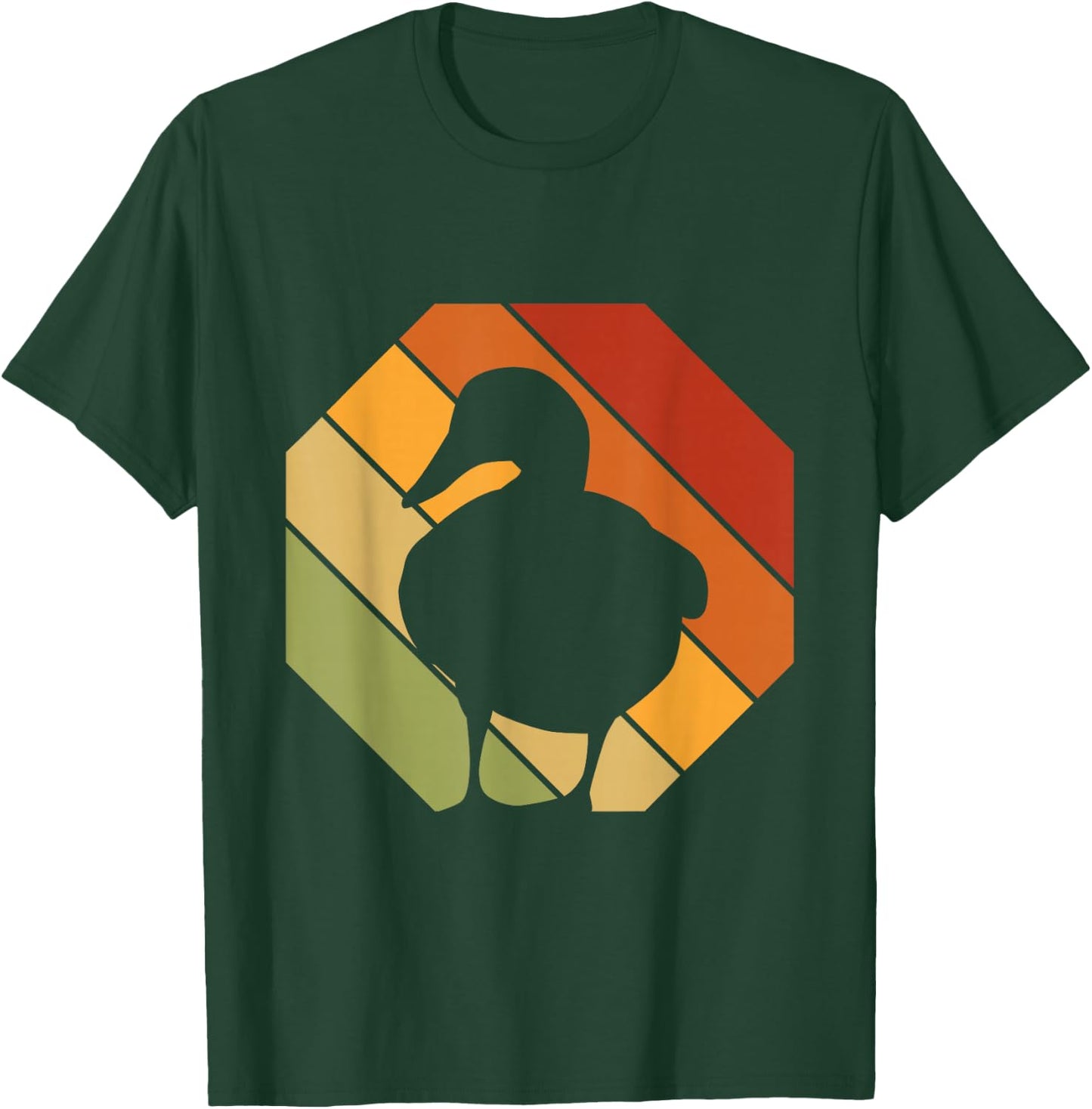 Retro Duck Rubber Duck Drake - Vintage Duck T-Shirt - T-Shirt | Forest