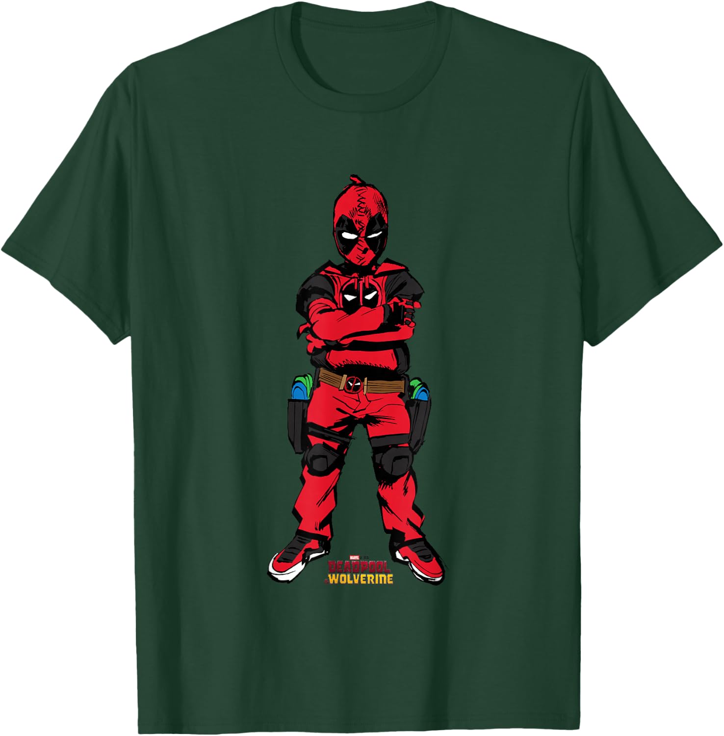 Marvel Deadpool & Wolverine Kidpool Full Body Shot T-Shirt - T-Shirt | Forest