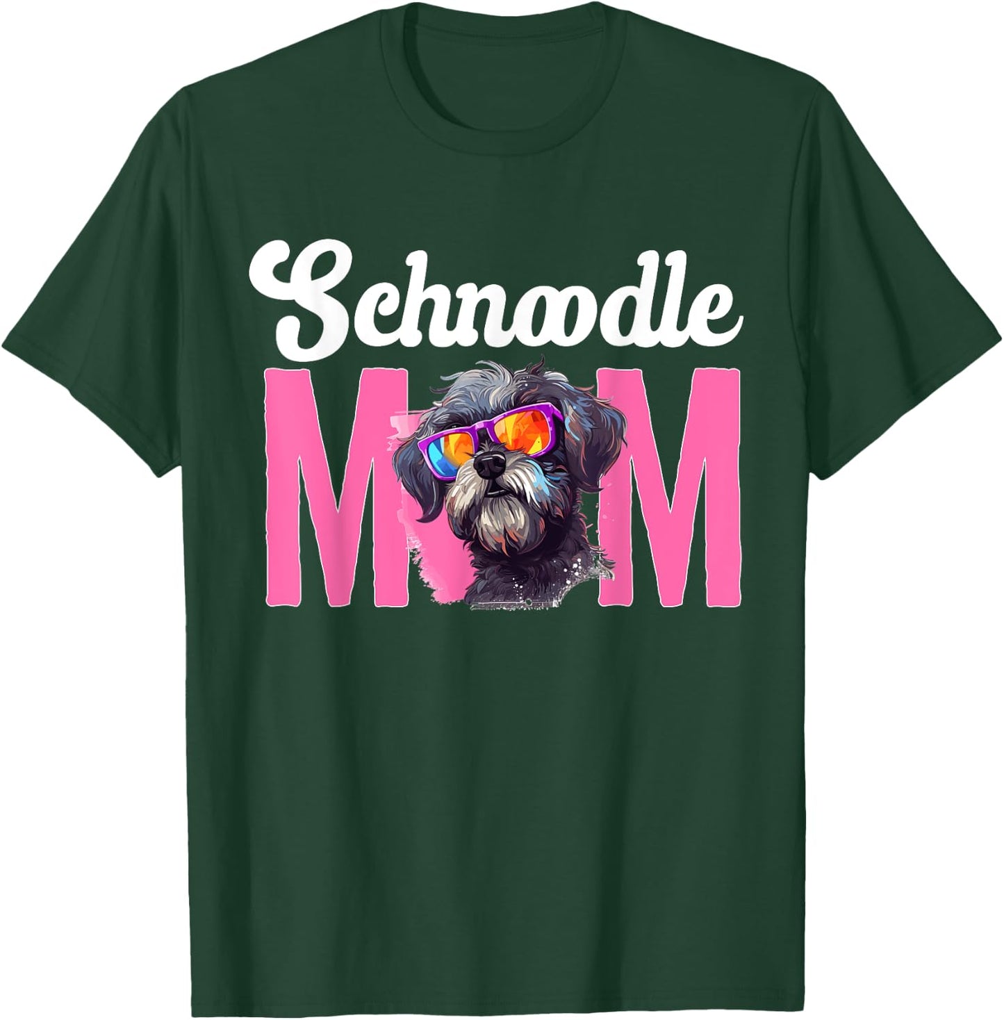 Schnoodle Snoodle Dog Breed Pet Schnoodle Mom T-Shirt - T-Shirt | Forest