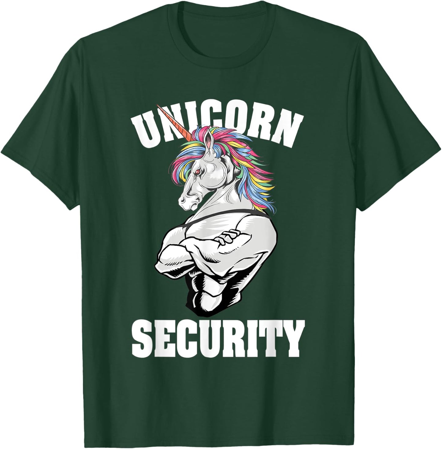 Unicorn Security Funny Costume Police Men Women Kids T-Shirt - T-Shirt | Forest