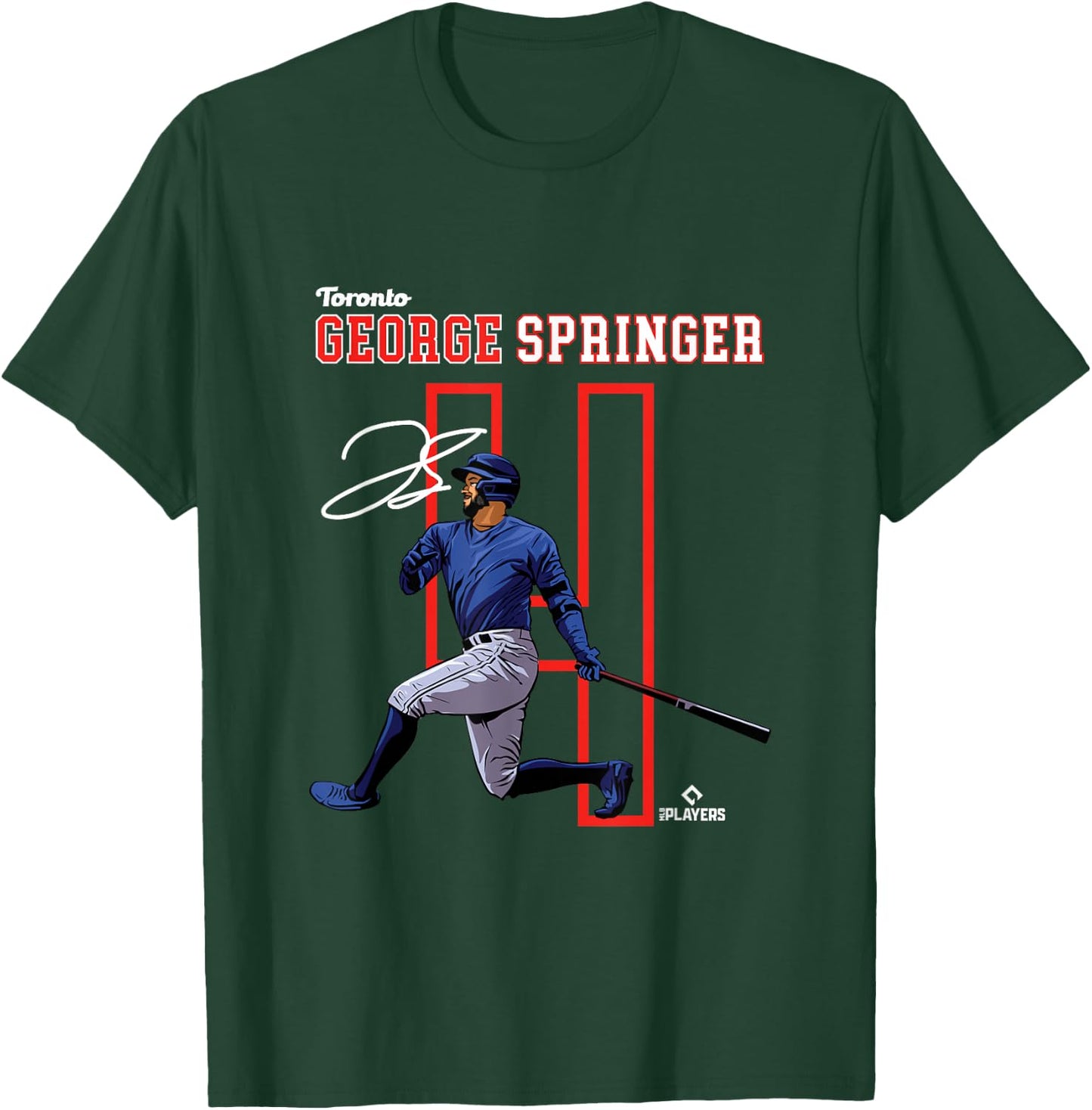George Springer | Toronto Baseball Players | MLBGSR3004 T-Shirt - T-Shirt | Forest
