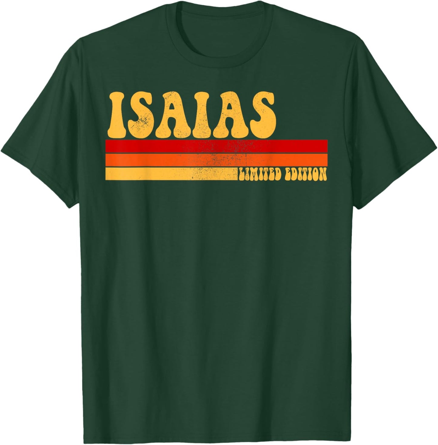 ISAIAS Name Personalized Idea Men Retro Vintage ISAIAS T-Shirt - T-Shirt | Forest