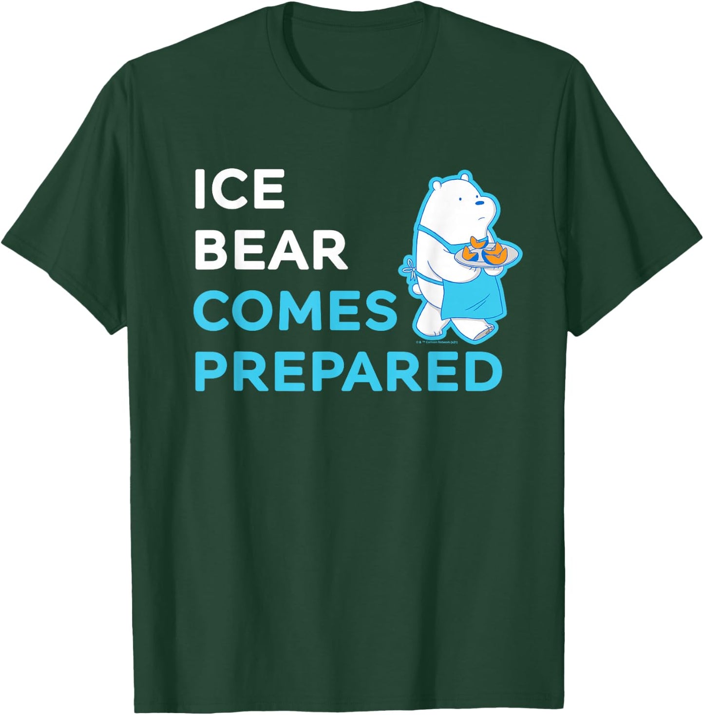 We Bare Bears Ice Bear Comes Prepared T-Shirt - T-Shirt | Forest
